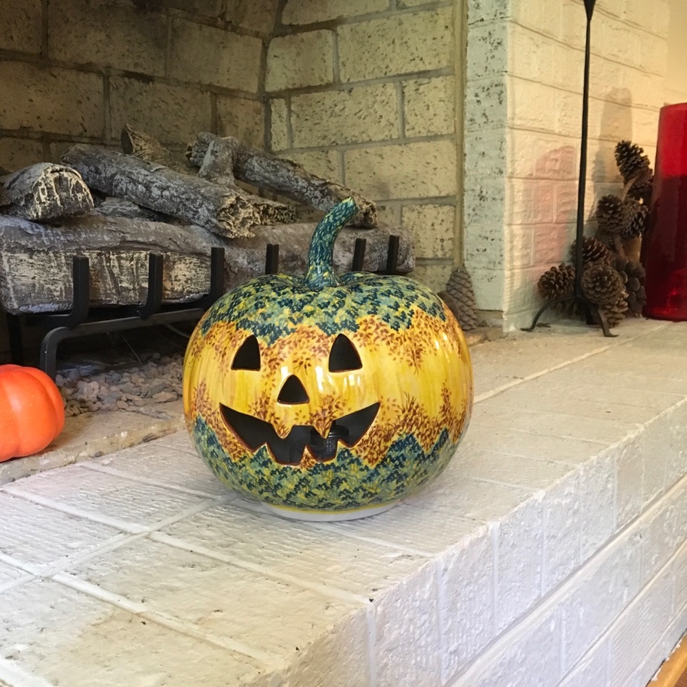Genuine Polish Pottery Jack-O-Lantern